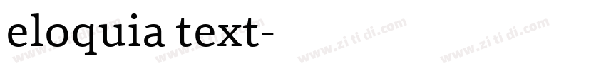 eloquia text字体转换 eloquia text字体转换